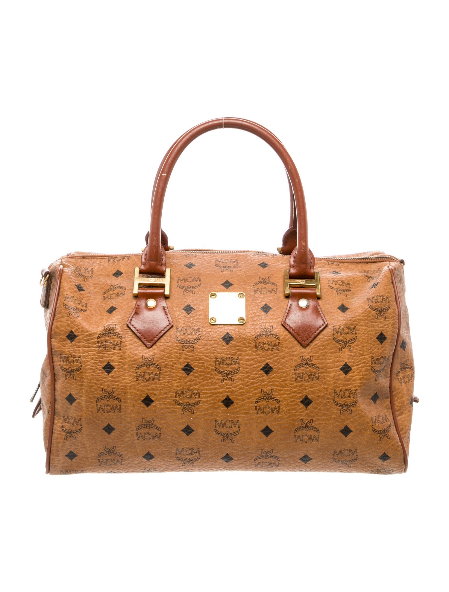 MCM Visetos Top Handle Bag Vintage