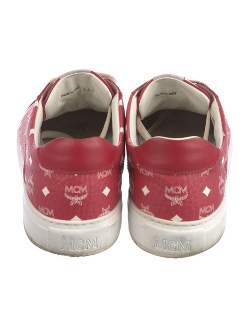 MCM Monogram Pattern Leather Sneakers