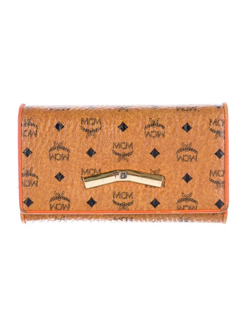 MCM Monogram Pattern Continental Wallet