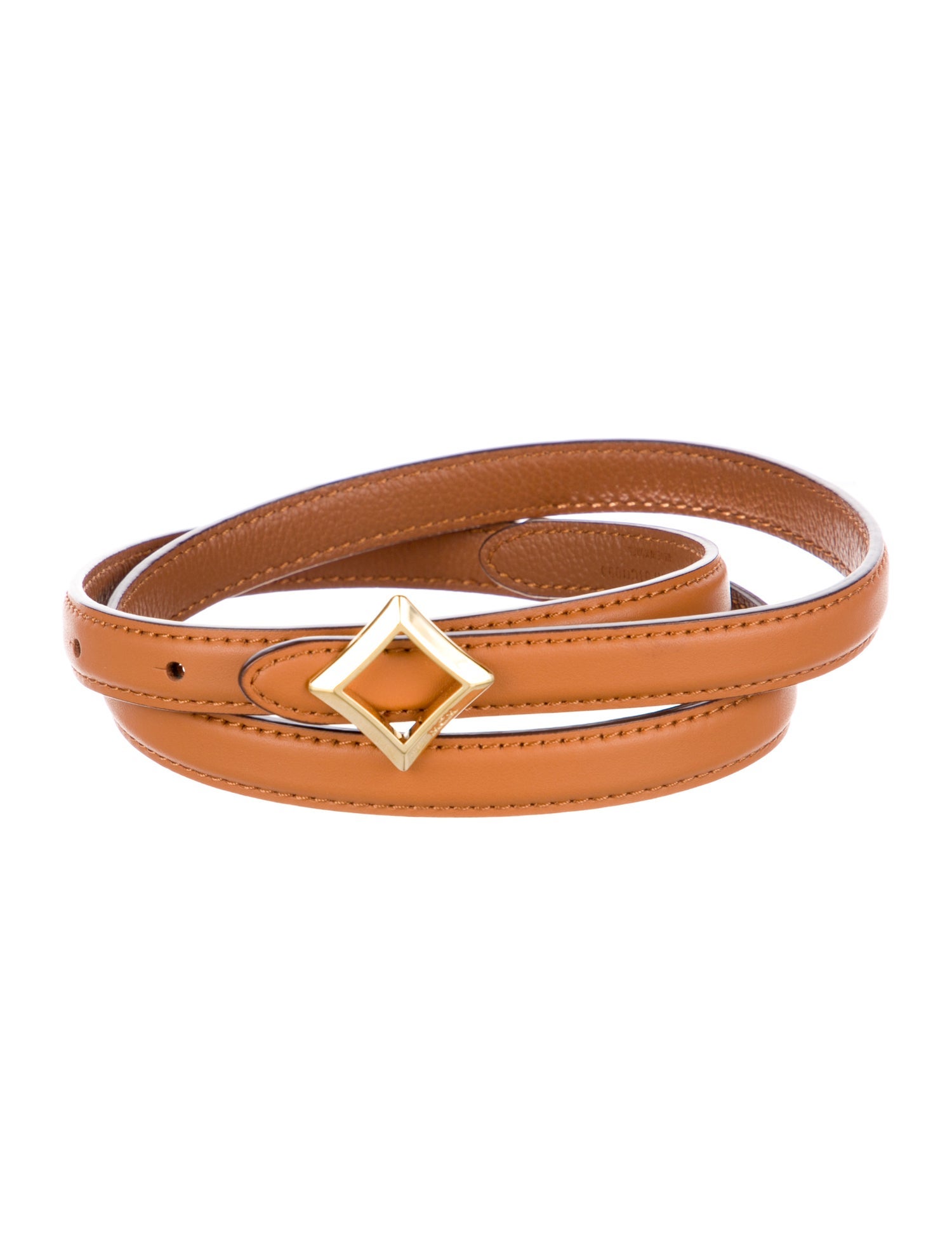 MCM Skinny Leather Belt