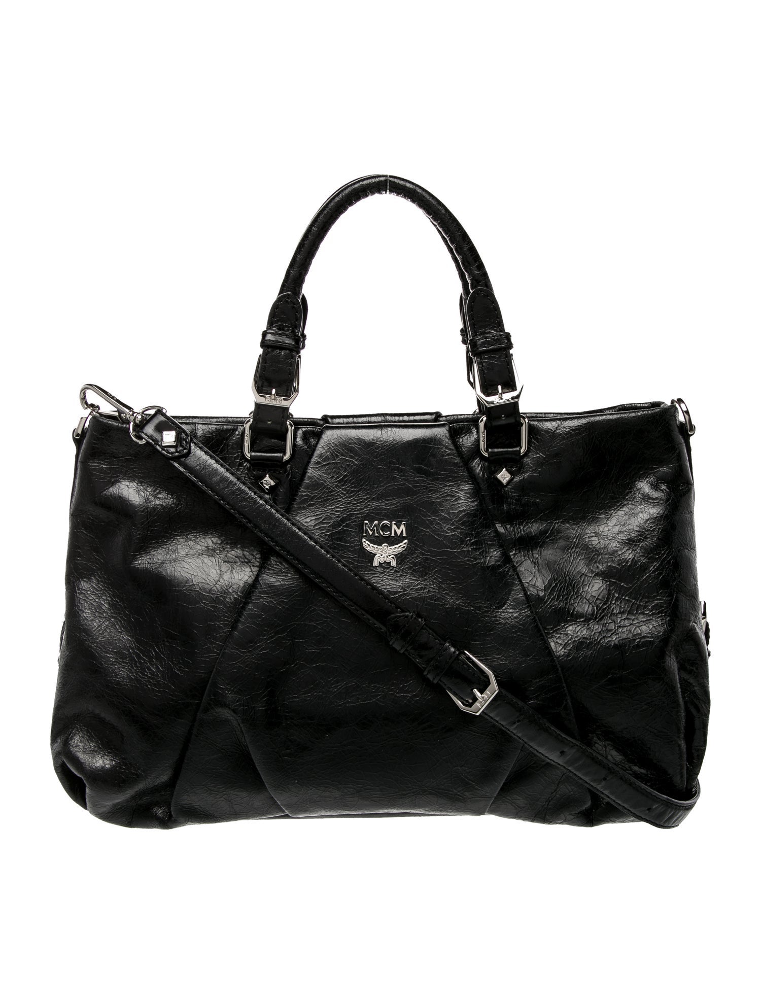 MCM Visetos Top Handle Bag