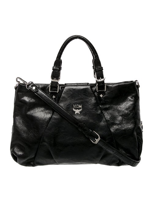 MCM Visetos Top Handle Bag