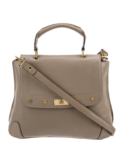MCM Leather Top Handle Bag
