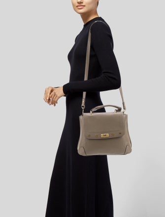 MCM Leather Top Handle Bag