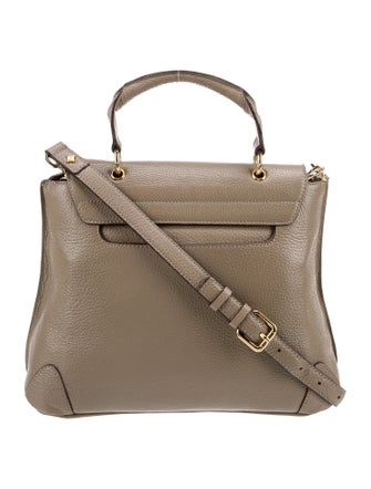 MCM Leather Top Handle Bag