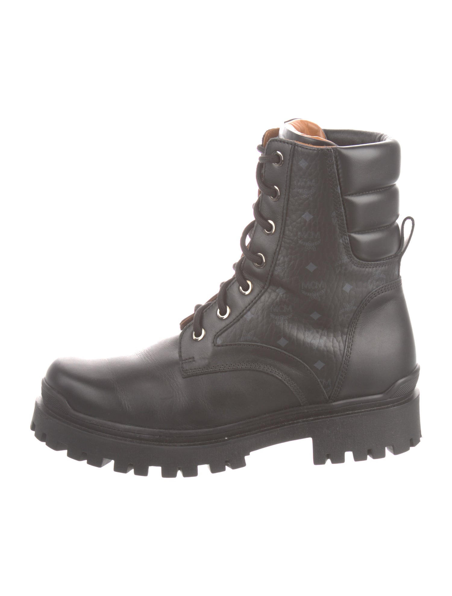 MCM Leather Combat Boots