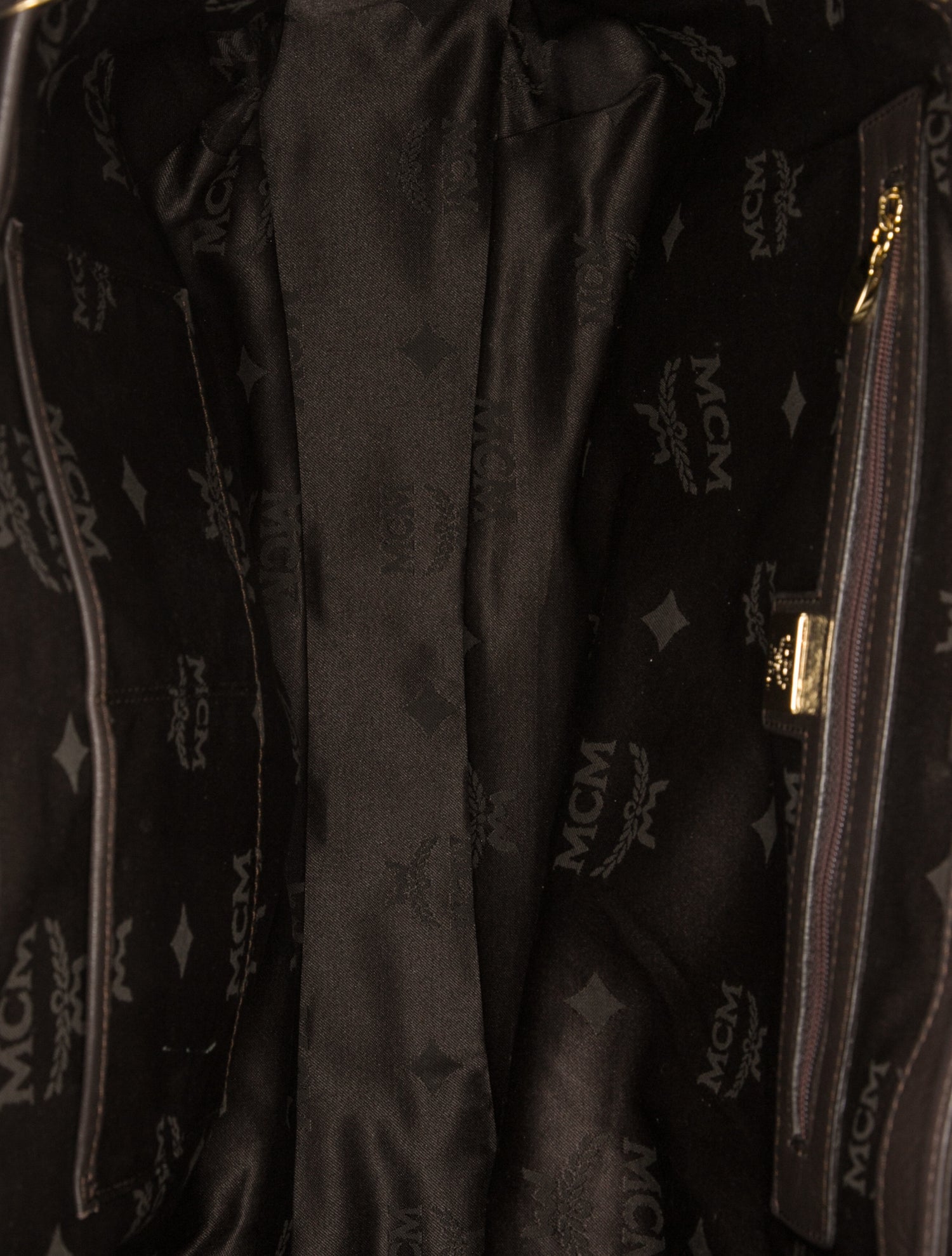 MCM Leather leopard print Visetos Medium