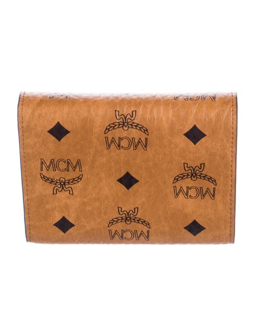 MCM Visetos Monogram Pattern Compact Wallet w/ Tags