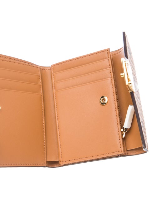 MCM Visetos Monogram Pattern Compact Wallet w/ Tags