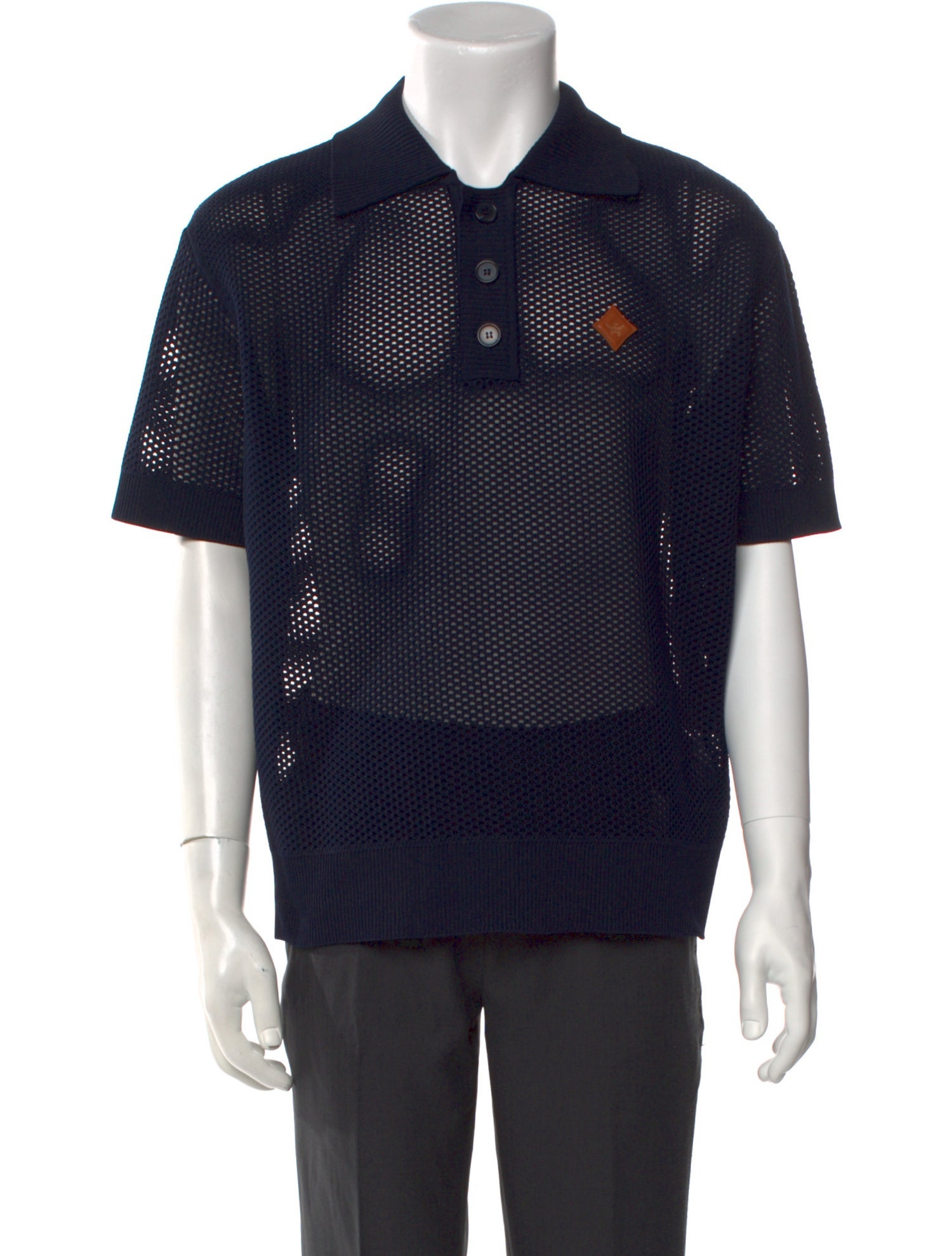 MCM Collar Short Sleeve Polo Shirt
