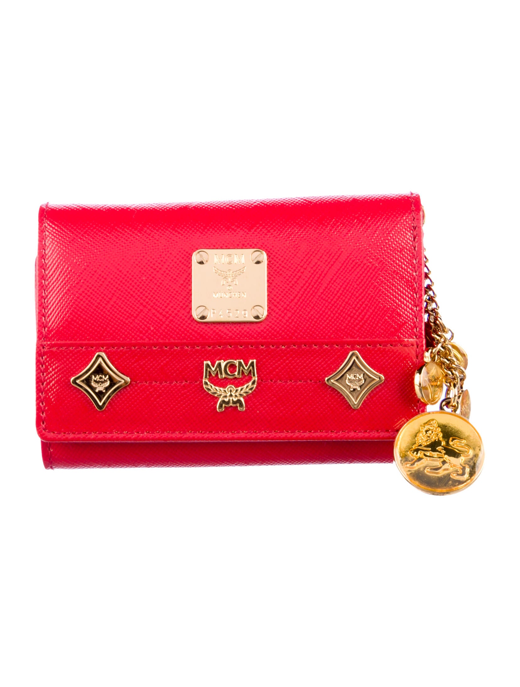 MCM Saffiano Leather Trifold Wallet