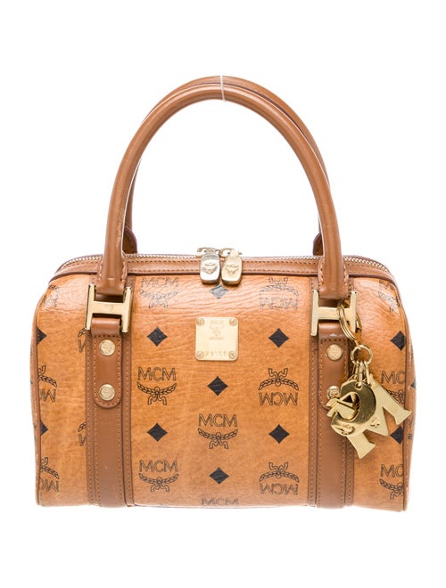 MCM Visetos Top Handle Bag