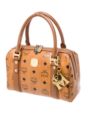 MCM Visetos Top Handle Bag