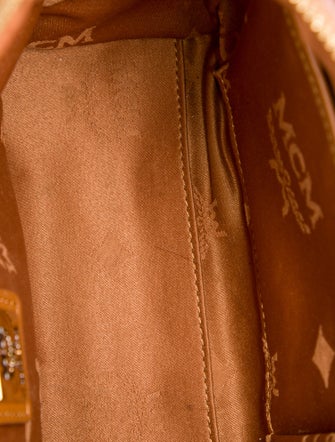 MCM Visetos Top Handle Bag