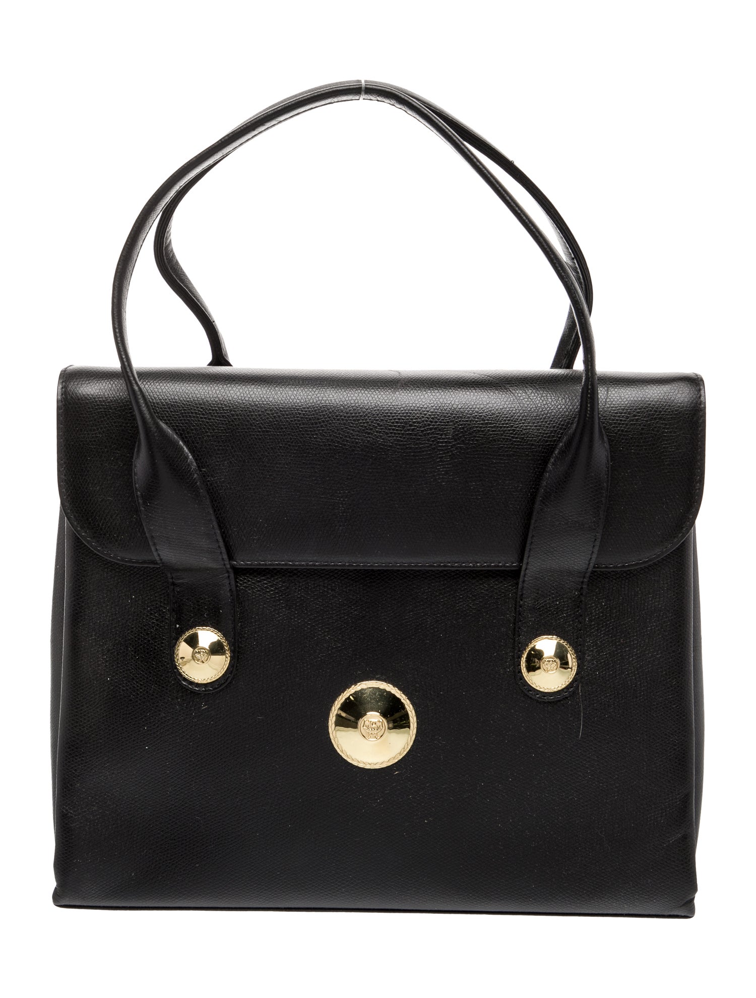 MCM Leather Top Handle Bag