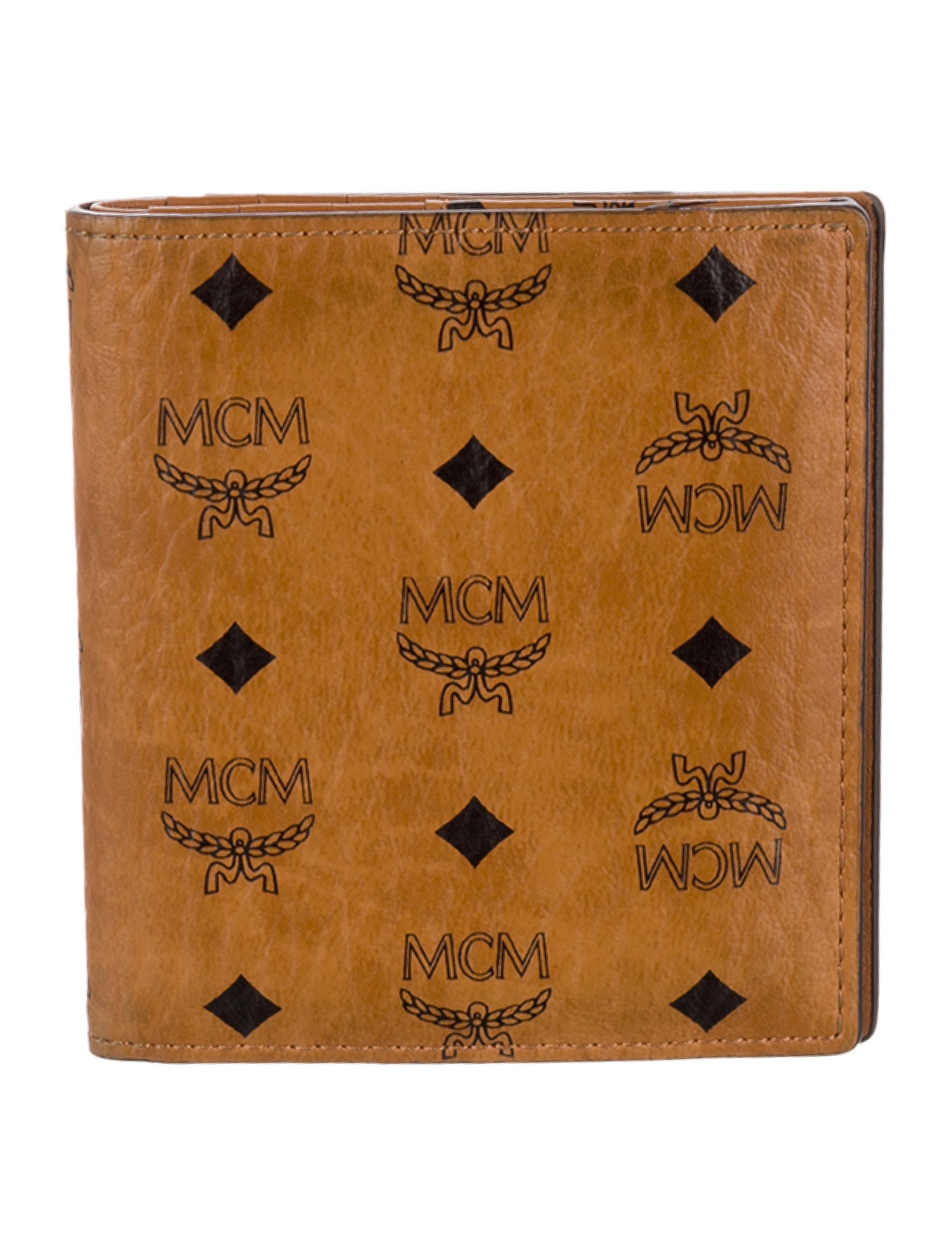 MCM Visetos Leather Bifold Wallet