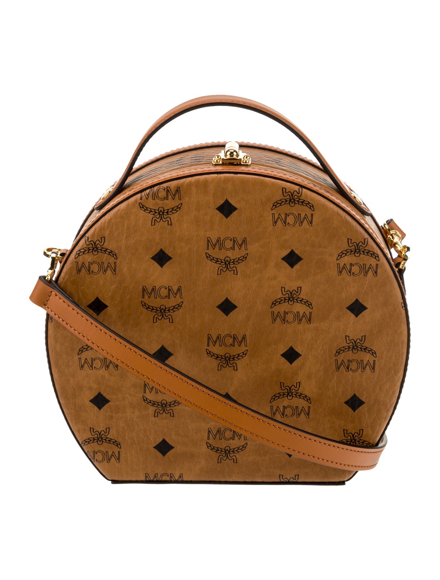 MCM Monogram Top Handle Bag
