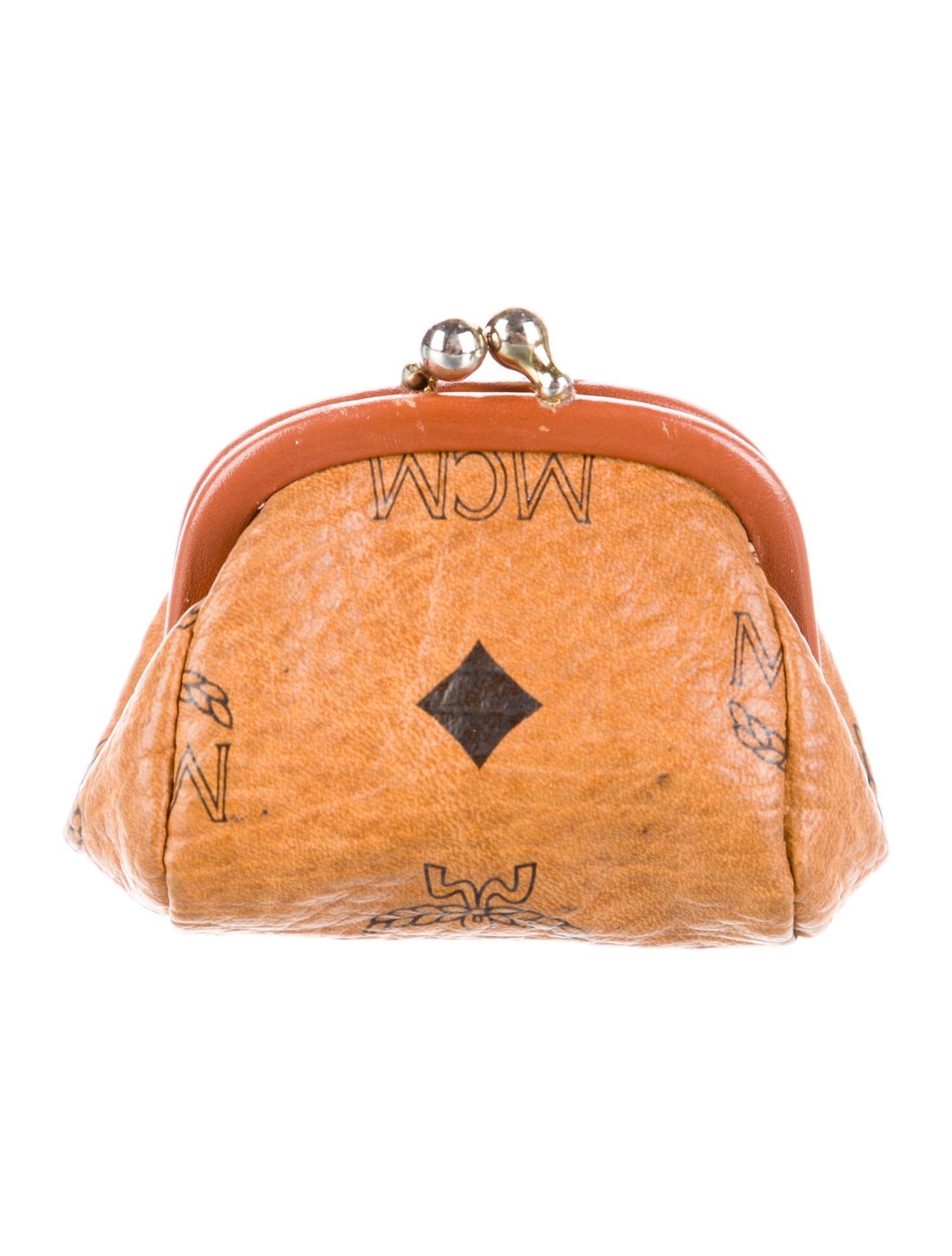 MCM Leather Printed Coin Pouch