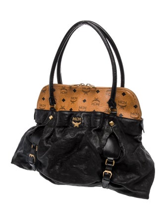 MCM Visetos Top Handle Bag