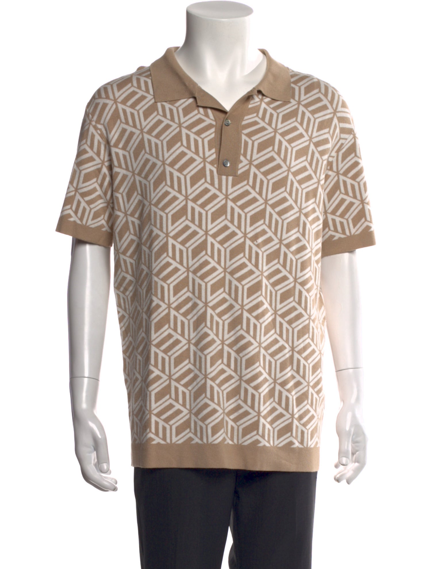 MCM Printed Collar Polo Shirt