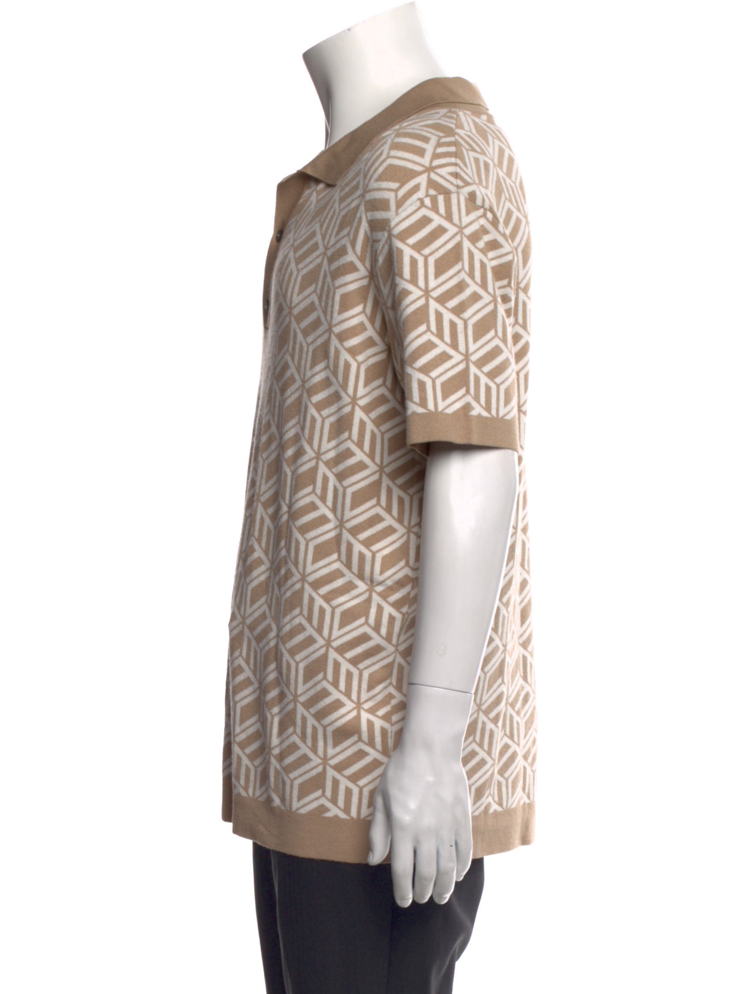 MCM Printed Collar Polo Shirt