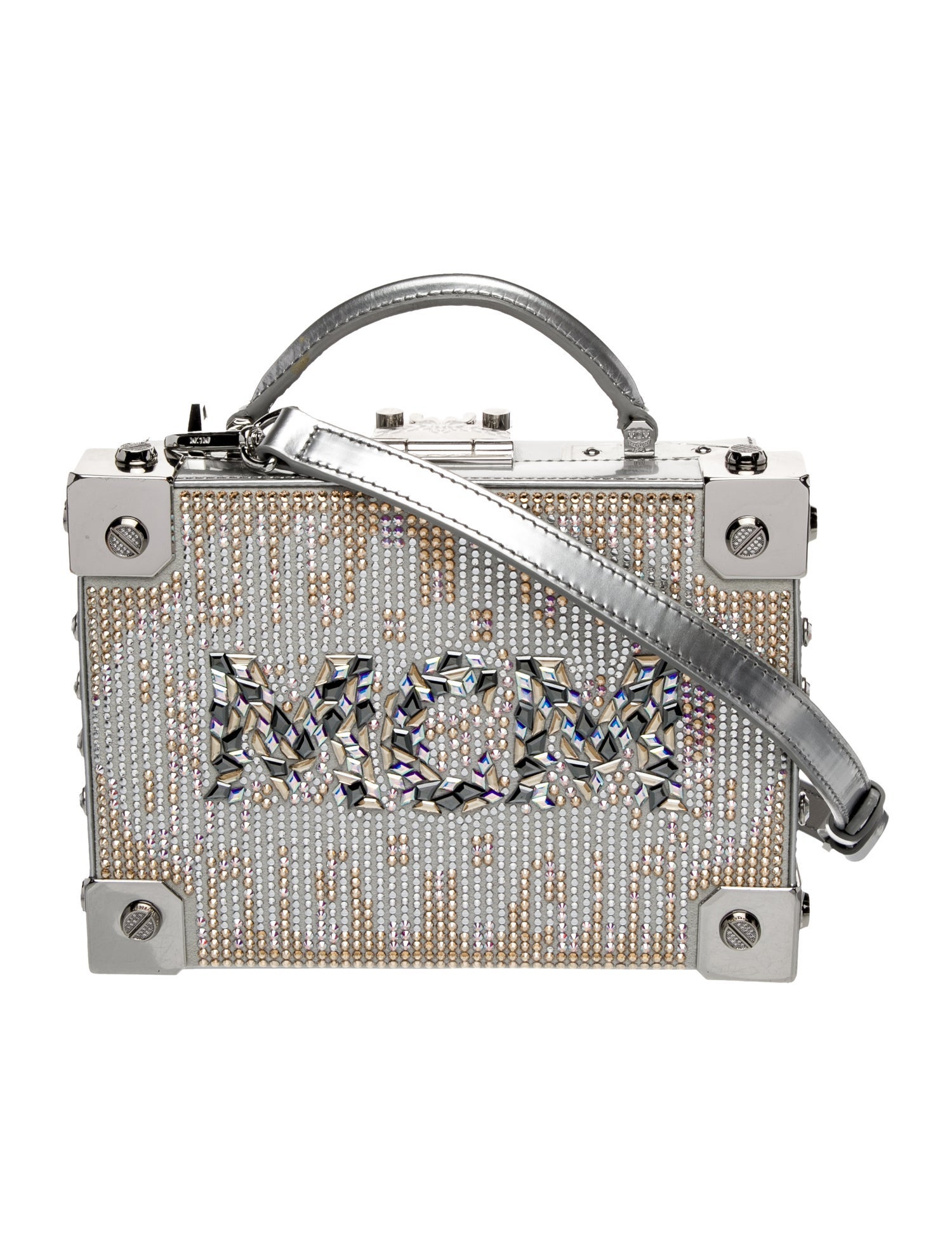 MCM Leather Top Handle Bag