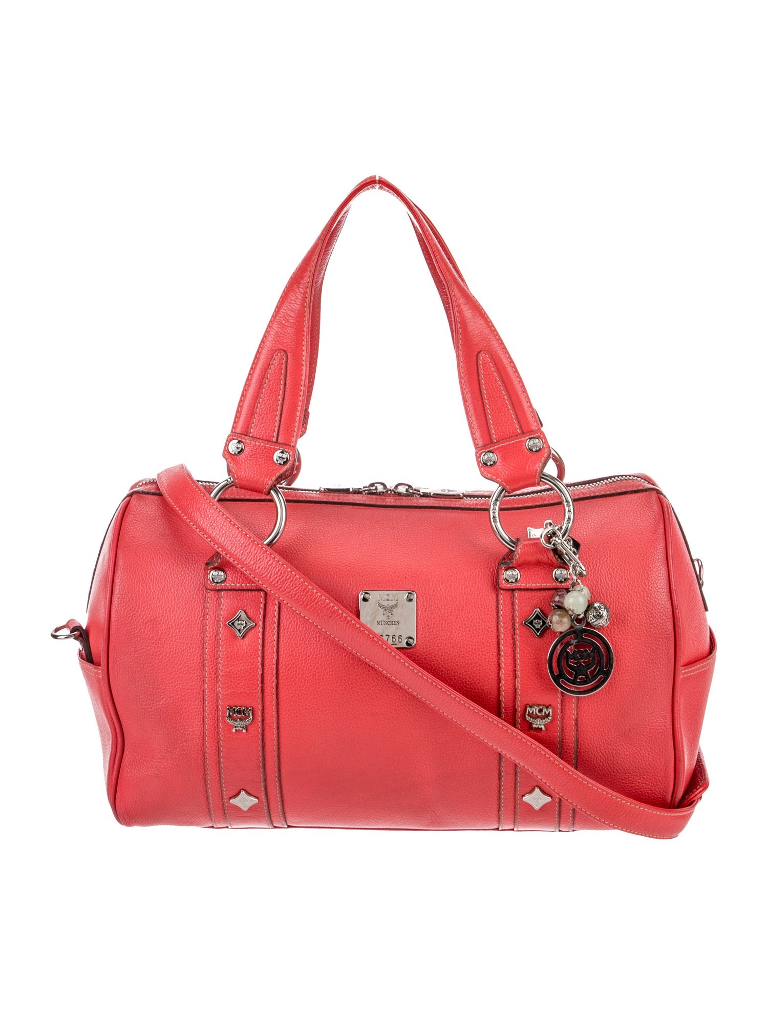 MCM Leather Weekender Bag