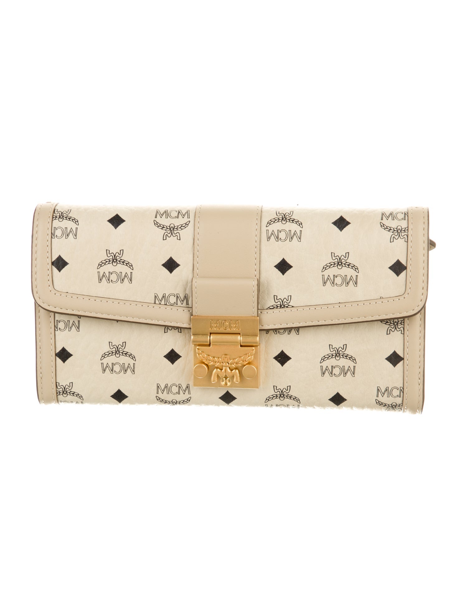 MCM Leather Printed Continental Wallet