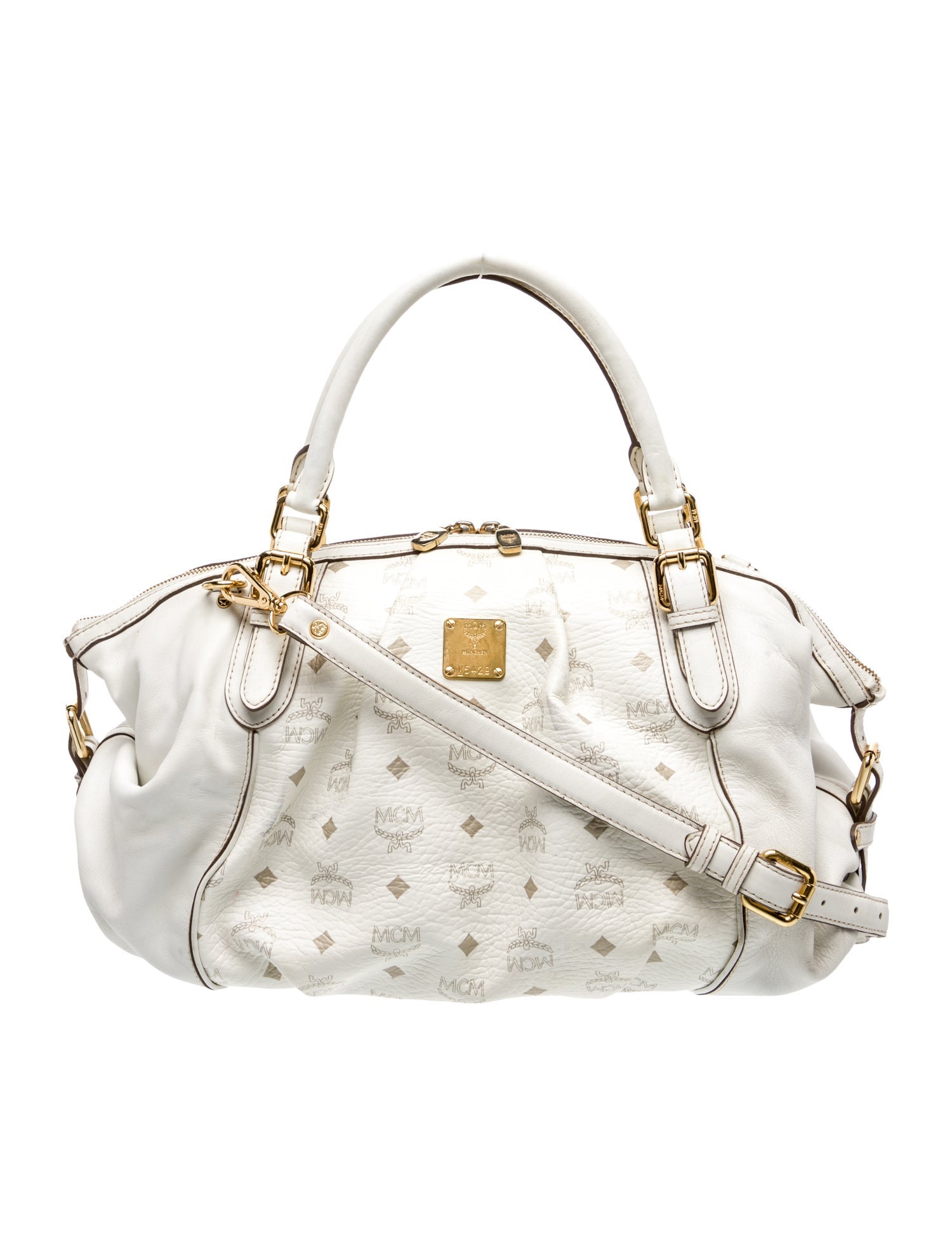 MCM Leather Top Handle Bag