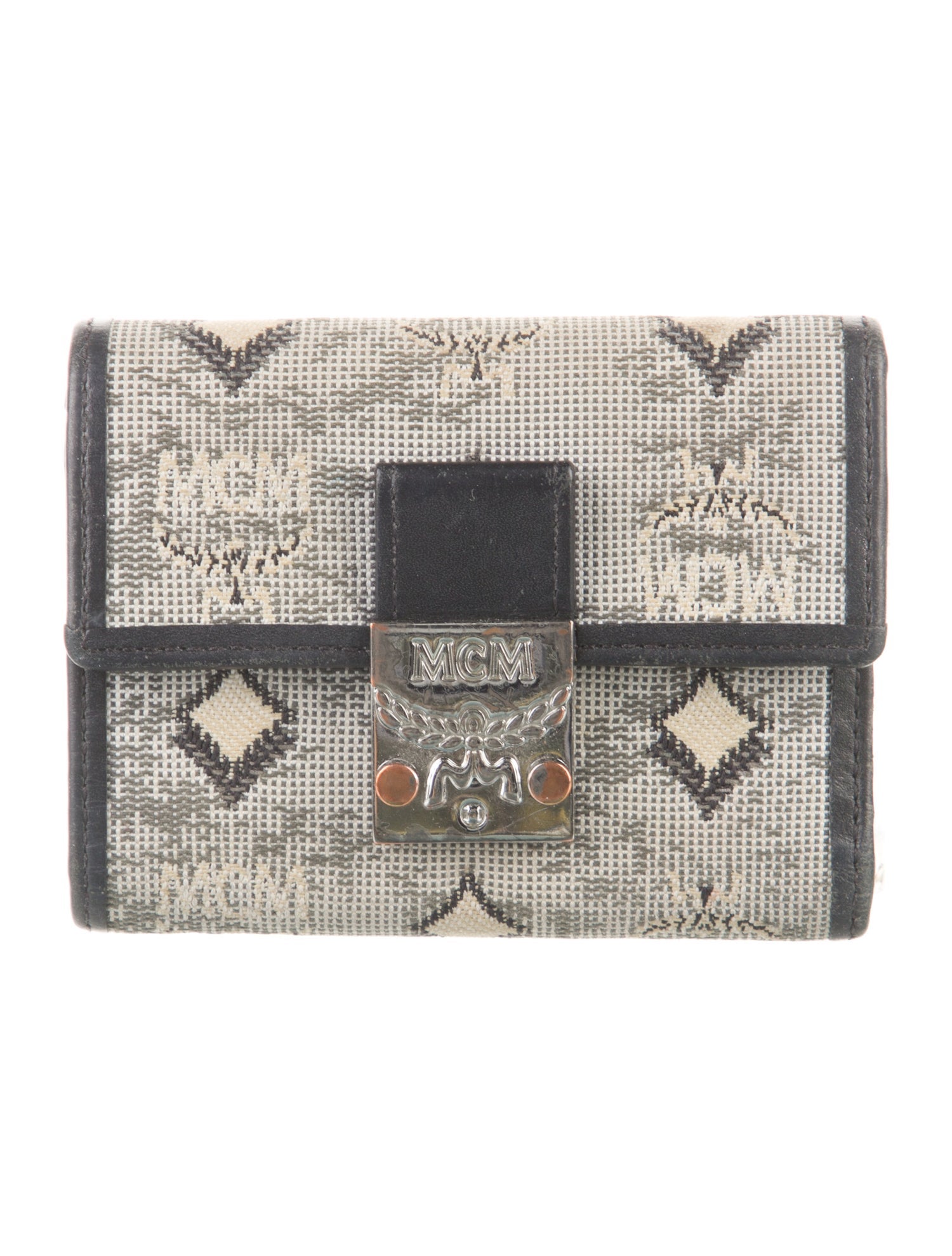 MCM Vintage Visetos Compact Wallet