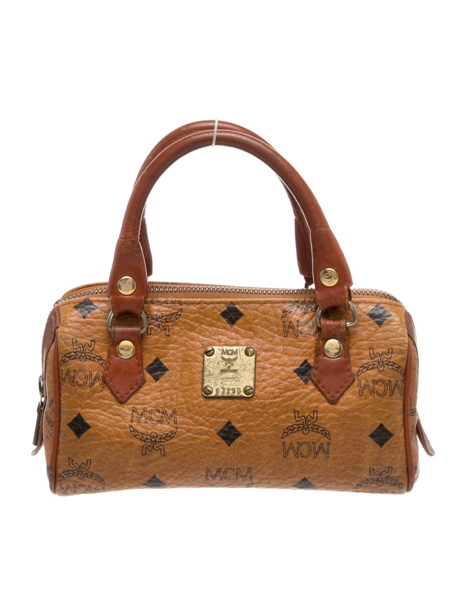MCM Monogram Top Handle Bag Vintage