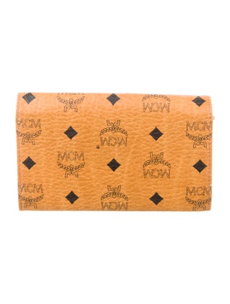 MCM Leather Printed Wallet