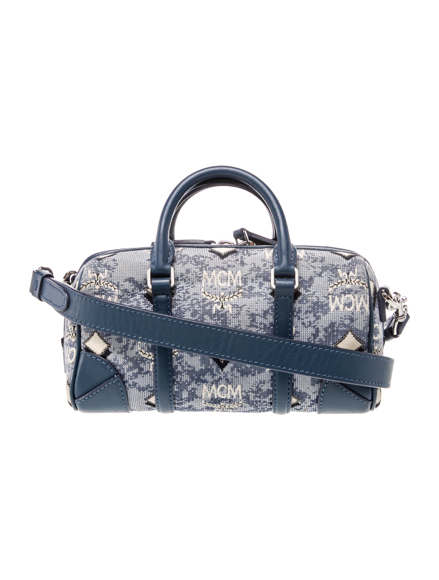 MCM Visetos Boston Bag Mini