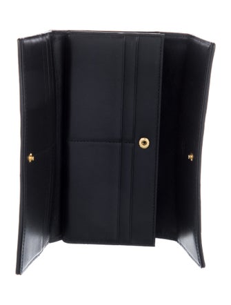 MCM Leather Printed Continental Wallet