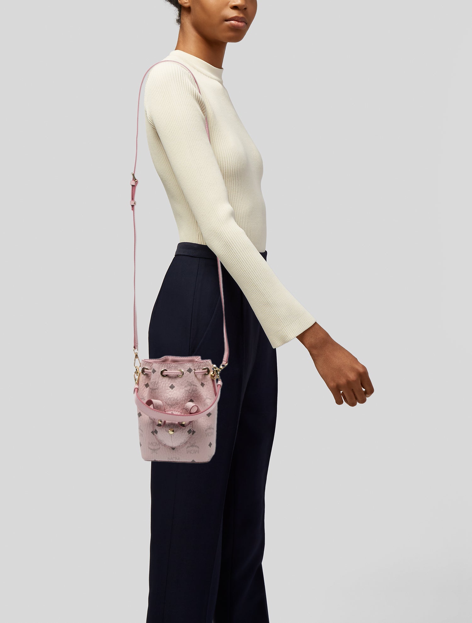 MCM Visetos Bucket Bag