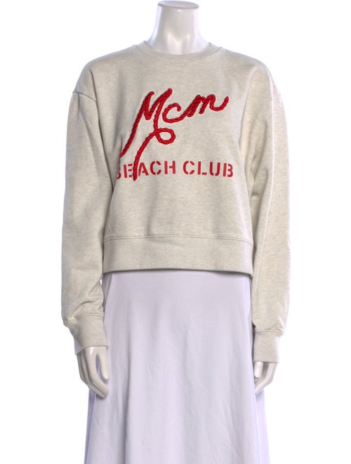 MCM Graphic Print Crew Neck Sweatshirt