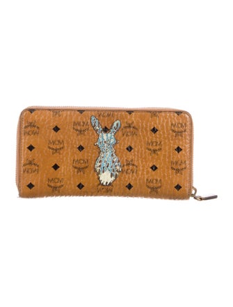 MCM Leather Printed Continental Wallet