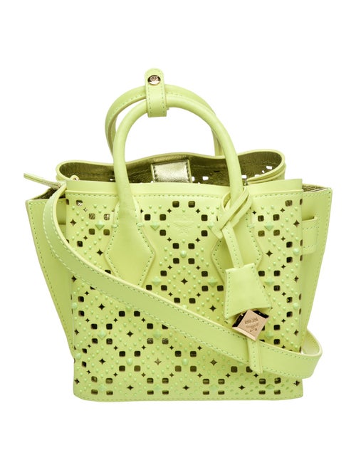 MCM Leather Top Handle Bag