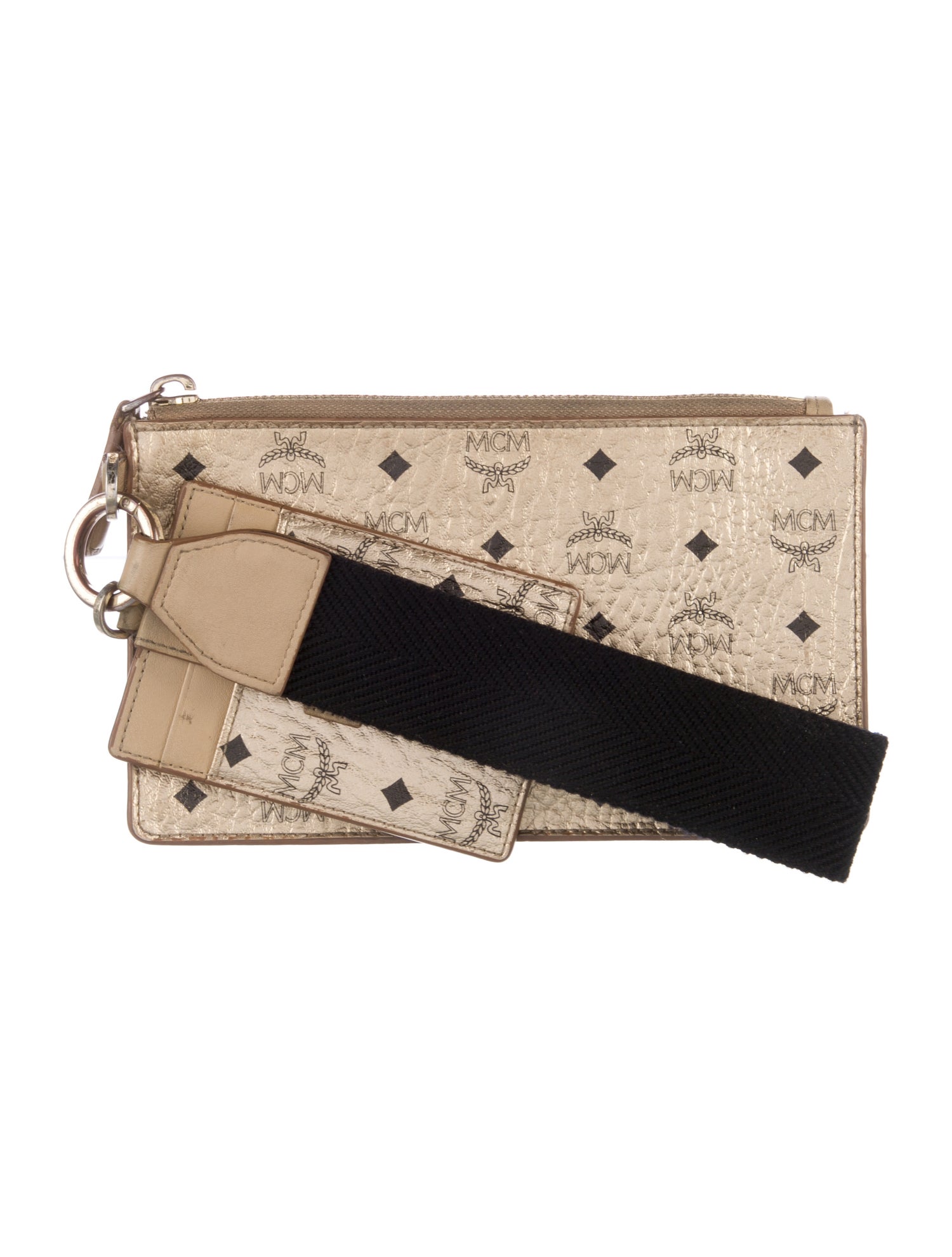 MCM Leather Printed Pouch