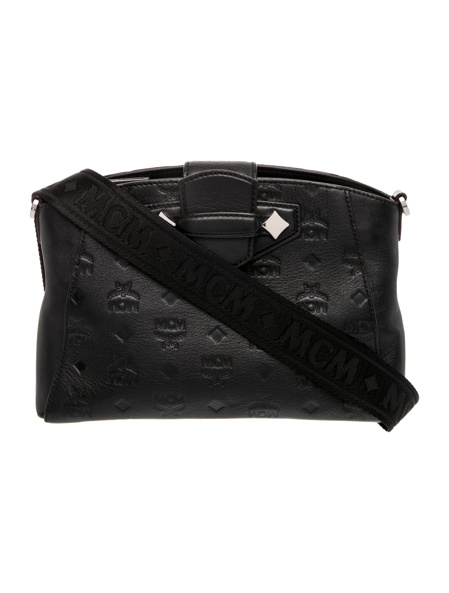 MCM Leather Messenger Bag