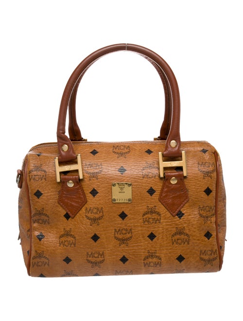 MCM Visetos Top Handle Bag