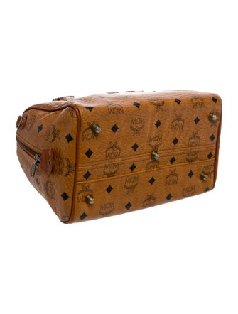 MCM Visetos Top Handle Bag