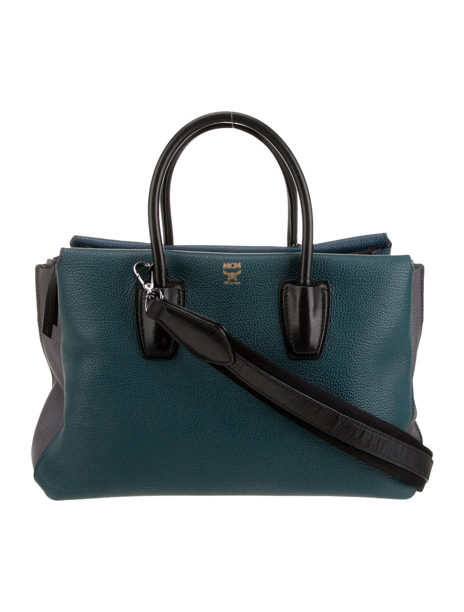 MCM Leather Top Handle Bag