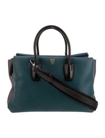 MCM Leather Top Handle Bag