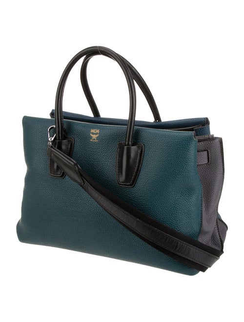 MCM Leather Top Handle Bag