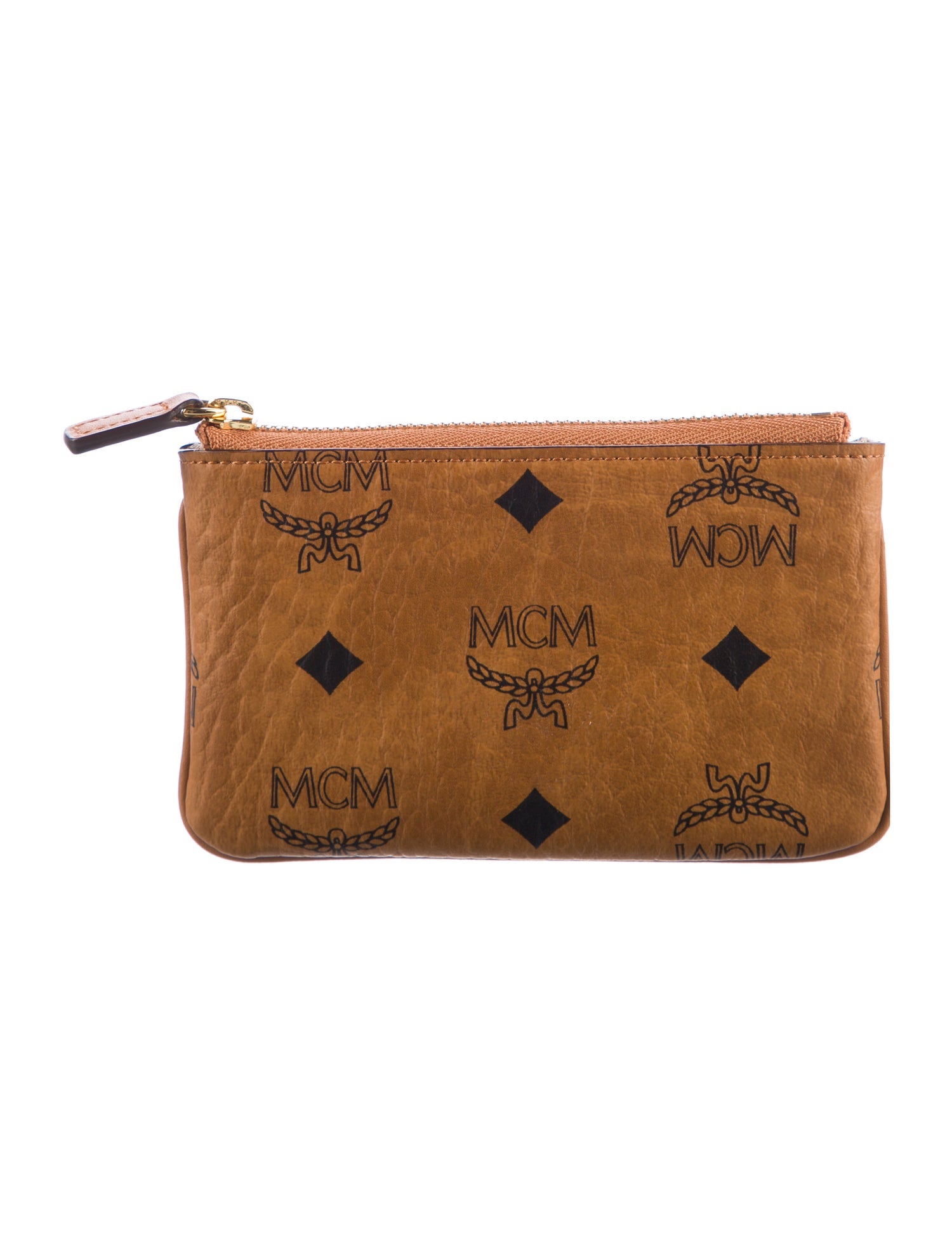 MCM Key Pouch Monogram Pattern Wallet