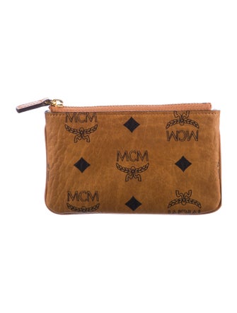 MCM Key Pouch Monogram Pattern Wallet