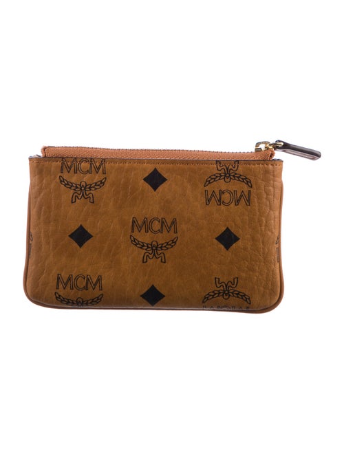 MCM Key Pouch Monogram Pattern Wallet