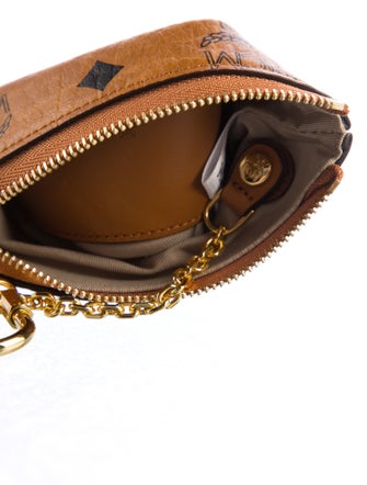 MCM Key Pouch Monogram Pattern Wallet