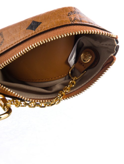 MCM Key Pouch Monogram Pattern Wallet